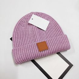 Men Designer Beanie Hats Woollen Knitting Hat Women luxury Warm Winter Beanies Knitted cap 5 Colour 2022