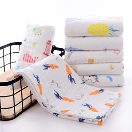 Baby Face Towels High Density 6 Layer Pure Cotton Gauze Washcloths Adult Towel Soft Wipe Cloth 35*75cm YL642