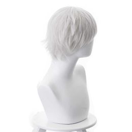 Anime The Promised Neverland Norman Short Wig Cosplay Costume Yakusoku No Heat Resistant Synthetic Hair Party Wigs Y0913