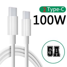 100W 5A 60W 3A Fast Quick Charging Dual USB C Type c PD Cable High Speed Cables For Samsung Galaxy S22 S23 Huawei LG Android phone