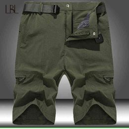 New Men Military Climbing Shorts Man Summer Gyms Workout Male Breathable Quick Dry Sportswear Jogger Multi-Pocket Short Pants 220312