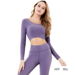 Melody Workout Tops For Woman Gym Yoga Shirts Female Women's Sports Wear Soft Slim Fit Activewear Running