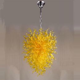 Unique Lamps LED Chandeliers Modern Murano Hand Blown Glass Chandelier Lighting for Lobby Staircase Art Decoration 28 by 40 Inches