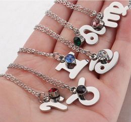 12 Constellation Chain Jewellery Zodiac Sign Charm Birthday Gift stainless steel Necklace for Women