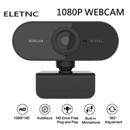 Webcam Full HD 1080P Mini Camera With Microphone USB Plug And Play Web Cam Video Call PC Laptop Desktop Computer Accessories