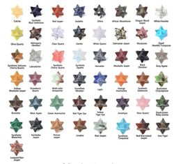 Factory Party decoration Pocket Stone Eight-Pointed Stars 1" Healing stones Reiki Spiritual Divine Therapy Energy Quartz Crystal Points Merkaba Star