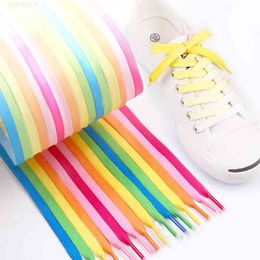 120 cm 20 Pairs Gradient Colour Shoelace Casual Outdoor Sports Hiking Flat Shoelaces Unisex Polyester Shoe Laces