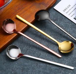 Mini Coffee Spoon Stainless Steel Tea Spoons Gold Stirring Teaspoon Bar Restaurant Kitchen supplies Christmas Birthday Party SN2699