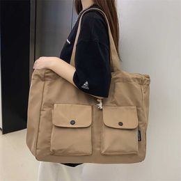 Fashion Travel Bag Large Capacity Shoulder High Quality Nylon Shopper Female Shopping Weekend Handbags 211118