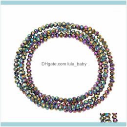 Charm Jewelrycharm Bracelets Boho Elastic & Bangles For Women Vintage Stretch Bohemian Femme Crystal Glass Beads Party Diy Jewelry1 Drop Del