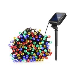 2021 Solar Lamps LED String Lights 100/200 LEDS Outdoor Fairy Holiday Christmas Party Garlands Solar Lawn Garden Lights Waterproof