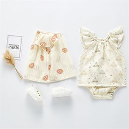 Baby Girl Clothing Sets Summer Fly Sleeve Cute Princess Suit Top Bread Pants Two Piece 210521