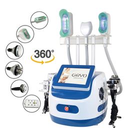 cryolipolysis slimming lipo laser machine 7 IN 1 rf vacuum cavitation multifunctional weight loss machine with three 360 cryo handles