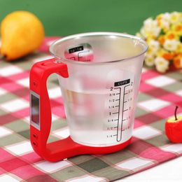 Portable Electronic Measuring Cup Kitchen Baking Scales Digital Beaker Libra Tools Weigh Temperature Measurement Cups 210615