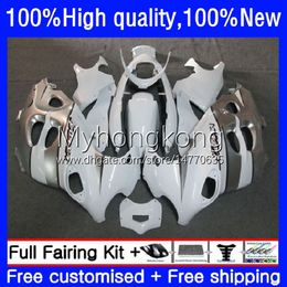 White silver Bodys Kit For SUZUKI KATANA GSX600F GSXF750 GSXF 600 750 CC 98 99 00 01 02 17No.35 GSX750F 600CC 750CC GSXF-750 GSXF600 1998 1999 2000 2001 2002 OEM Fairing