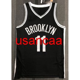 All embroidery 2022 new jersey 11# Irving black 75th new sponsor basketball jersey Customize men's women youth Vest add any number name XS-5XL 6XL Vest