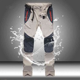 Men's Cargo Pants Waterproof Breathable Outdoor Quick Dry Joggers Spring Summer Casual Male Solid Tactical Pants Long Trousers H1223