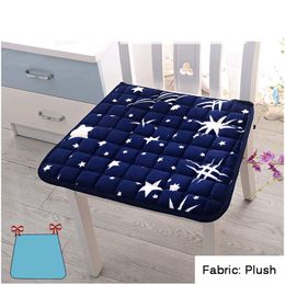 Cushion/Decorative Pillow Winter Plush Chair Cushion Printed Seats Mat Home Office Square Pad Removable Dining Room Warm Non-Slip Buttocks
