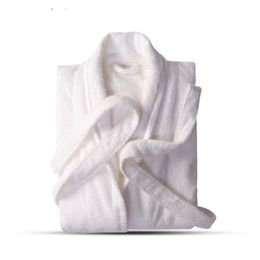Winter 100% Cotton Bathrobe Women Towel Fleece Kimono Bathrobe Gown Loose Sleepwear Intimate Lingerie Casual Unisex Nightgown 210901