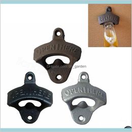 Tools Kitchen Dining Bar Garden Wallmounted Beer Bottle Openers Cast Iron Retro For Home Tool Fashion Opener Wall Decor Ffa36943 Drop