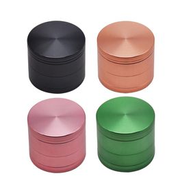 Premium Aircraft Zinc Alloy Smoking Muller Dry Herb Grinder 56MM 4 Piece Metal Tobacco Grinders With Pollen Catcher