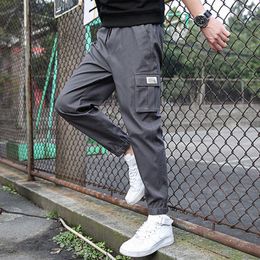 2021 new men overalls black casual jogging pants spring and summer men pants trousers men fashion casual street pants Y0811