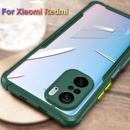 Shockproof Clear Cases For Xiaomi Redmi Note 10 9 8 10S 9S Mi 11 Lite 10T Pro POCO X3 Pro F3 M3 Camera Protection Cover