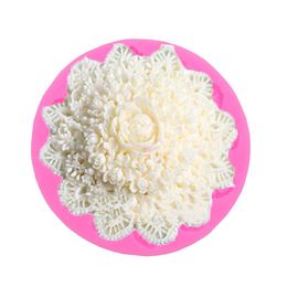 Cake Tools Sugar Lace Flower Silicone Mould Chocolate DIY Baking Decoration Tool A1620