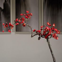 Decorative Flowers & Wreaths Home Decor Artificial Simulated Winter Plum Blossom Branches Wintersweet Christmas Wedding Decoration Year Gift