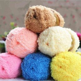 1PC 50g/ball Chunky Faux Fur Cashmere Yarn Hand Knitting Super Soft Milk Crochet Thick Thread Acrylic Plush Yarn For Blanket Sweater Y211129