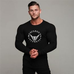 Muscleguys brand fashion thin men's pullover sweaters casual autumn fitness knitted sweater men masculino jersey clothes 210421
