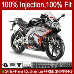 Injection Body For Aprilia RSV4 RSV-1000 RSV 1000 R RSV1000R 39No.30 RSV1000 Red Silvery R RR 09 10 11 12 13 14 15 RSV1000RR 2009 2010 2011 2012 2013 2014 2015 Fairing