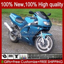 Bodywork For KAWASAKI NINJA ZX-6R ZX600C ZX 6R 636 600CC 600 CC 94-97 Body 50HC.111 ZX-636 ZX600 ZX 6 R full blue metal ZX636 1994 1995 1996 1997 ZX6R 94 95 96 97 Fairing Kit