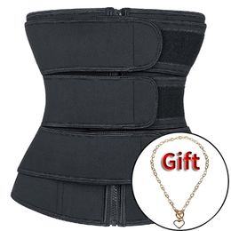 Neoprene Waist body shaper plus size wasit trainer womens belly control sweat belt cinta modeladora waste trainers 210331