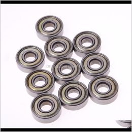 action steel Australia - Parts Aessories Scooters Action Sports & Outdoors Drop Delivery 2021 10Pcs 608Zz Stainless Steel Skateboard Scooter Roller Double Shielded De