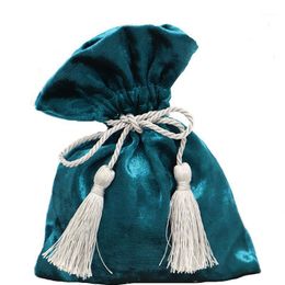 Gift Wrap 2pcs Christmas Bag Velvet Drawstring Wedding Party Birthday Box Jewellery Pouches Packing Storage Candy Favour Sacks Bags