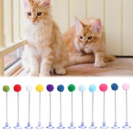 Cat Toys 3/5/12pcs Cute Plush False Mouse Shaped Spring Funny Scratch Toy Interactive Kitten Playing Training Sucker Pet Supplies