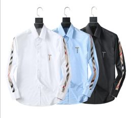 22ss Designers Mens Dress Shirts Business Fashion Casual Shirt Brands Men Shirts Spring Slim Fit chemises de marque pour hommes