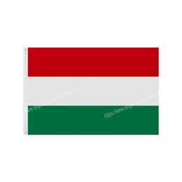 Hungary Flags National Polyester Banner Flying 90 x 150cm 3 * 5ft Flag All Over The World Worldwide Outdoor can be Customised