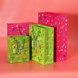 2022 baby-dusche geschenk taschen Geschenk Wrap Verpackung Süßigkeiten Tasche Kinder Jungen Mädchen Baby Dusche Papiertüten Happy Birthday Handtasche Party Supplies