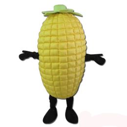 Performance Yellow Corn Mascot Costume Halloween Fancy Party Dress Club Vegeble Cartoon Character Suit Carnival Unisex Adults Outfit