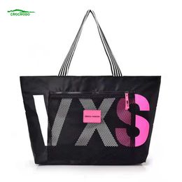 Shoulder Bag Ladies Fashion Oxford Nylon Large Capacity Waterproof One Beach Simple Letter Shopping Travel Tote Purse