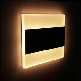 Wall Lamp Lampada Simple Led Stair Step Lighting Acrylic Sconce Hallway Pathway Decorate Night Lights Recessed In Light