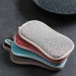 Kitchen Round Sponge, Double-Sided Dishwashing Cloth, Scouring Pad Multifunctional Household Washing Tool TX0070