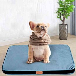 Dog Comfortable Mat Large Bed Puppy Sofa Thick Orthopaedic tress For Small Medium Sleep Cushion 210924