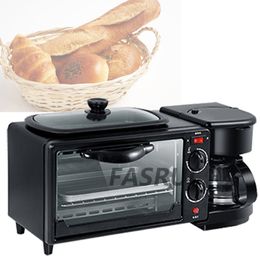 3-in-1 Breakfast Machine Maker Bread Toaster /Fried Egg/ Coffee Cooker