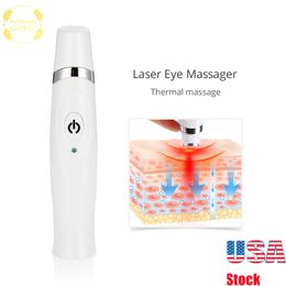 Facial Massager Vibrating Ionic Heated Eye Massage Infuser Booster Nutrition Compression Electric Temple Portable Face Relax Remove Eye-bags