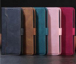 Fashion magnetic PU Leather wallet Phone Cases with card holder protective cover for iphone14 13 12 11pro samsung model