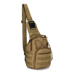 Military Tactical Molle Bag Outdoor Sport Army Airsoft Shoulder Bag Pack Travel Trekking Fishing Hiking Hunting Camping Backpack Y0721