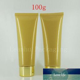 50 Empty Gold Squeeze Tube For Cosmetics Packaging 100ML Lotion Cream Plastic Bottles 3.4OZ Shampoo Soft Containers Storage & Jars Factory price expert design Quality